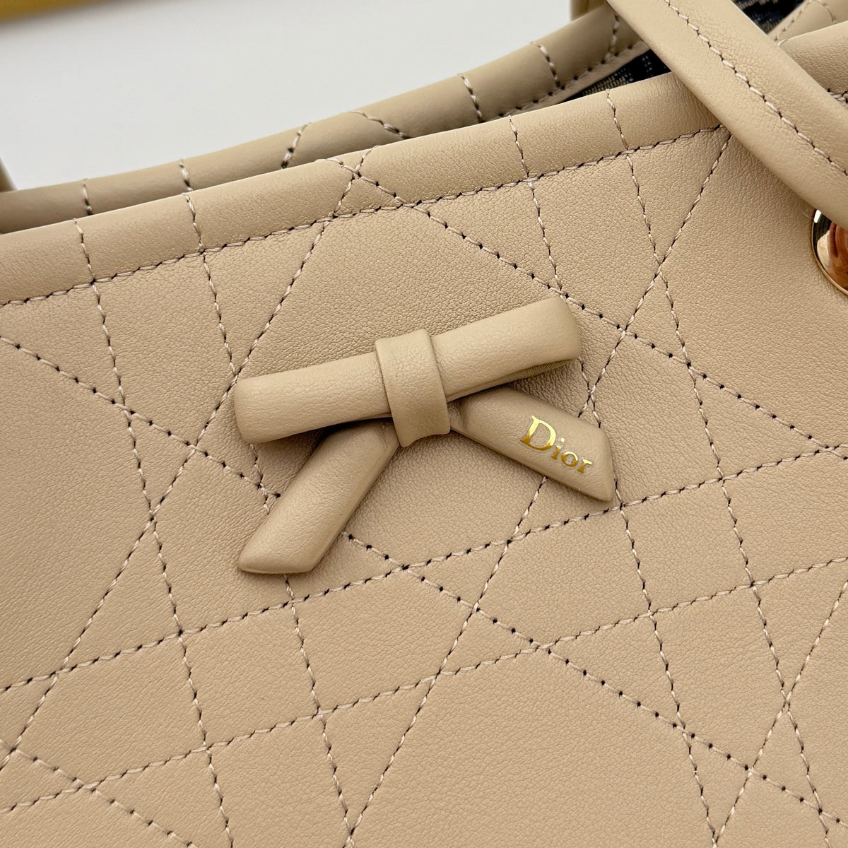 Dior Small Promenade Shopping Bag Apricot M1410