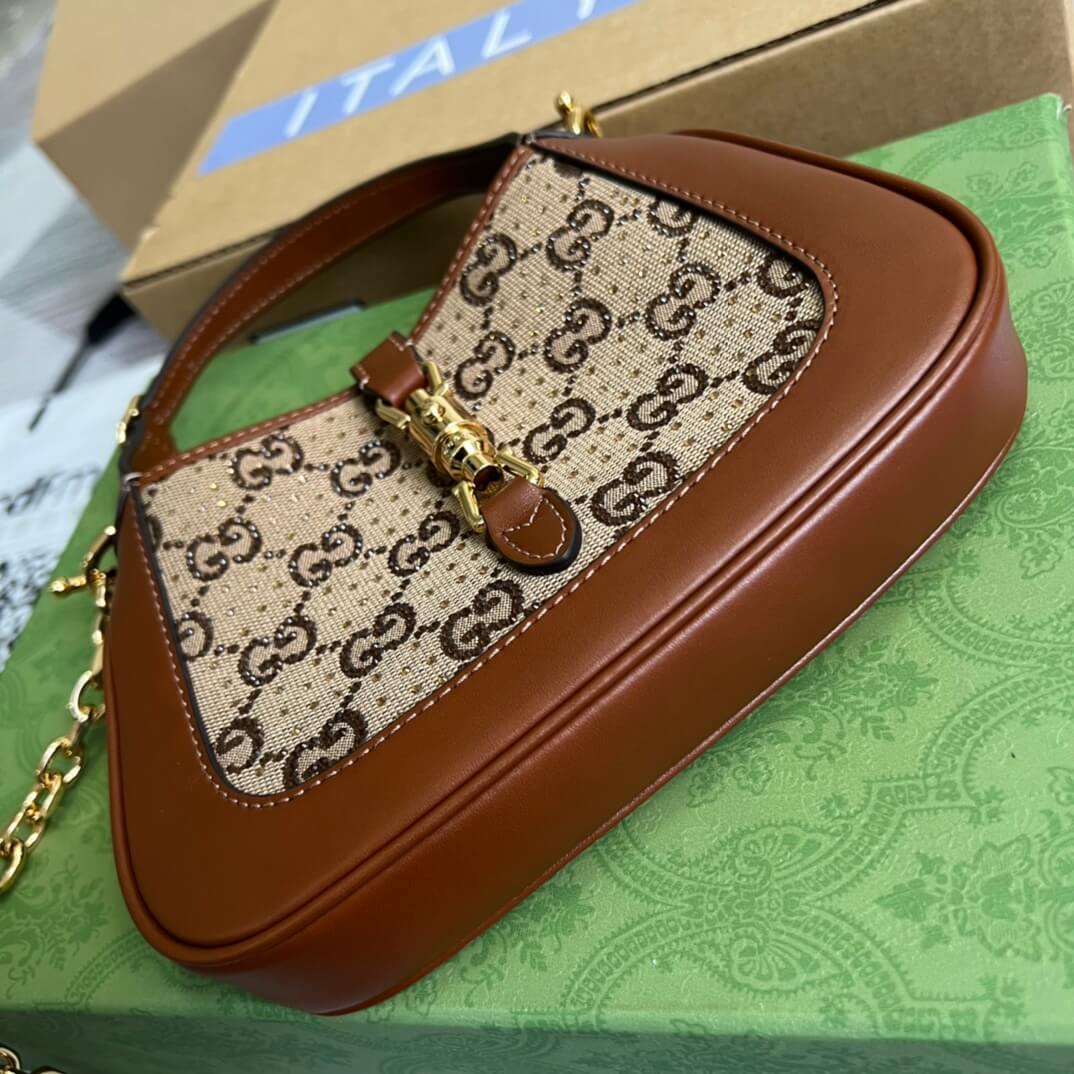 675799 jackie mini subaxillary bag 19cm brown