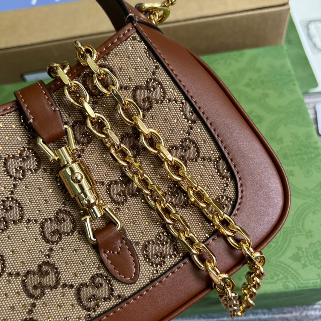 675799 jackie mini subaxillary bag 19cm brown