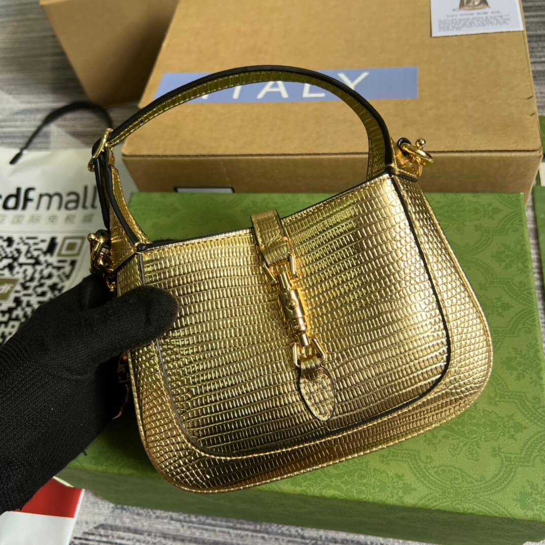 675799 jackiemini leather golden color 19cm handbag shoulder bag cross body bags