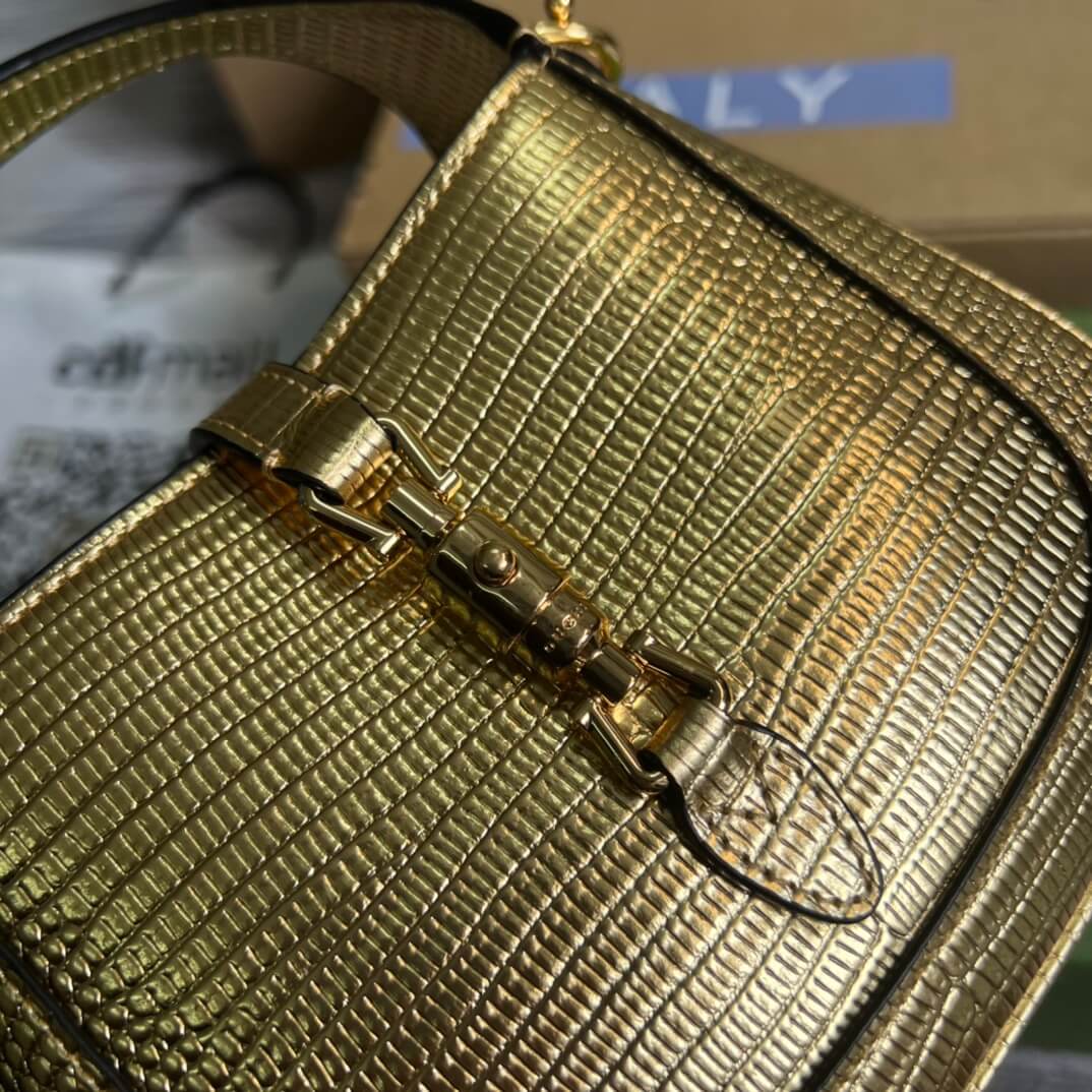 675799 jackiemini leather golden color 19cm handbag shoulder bag cross body bags