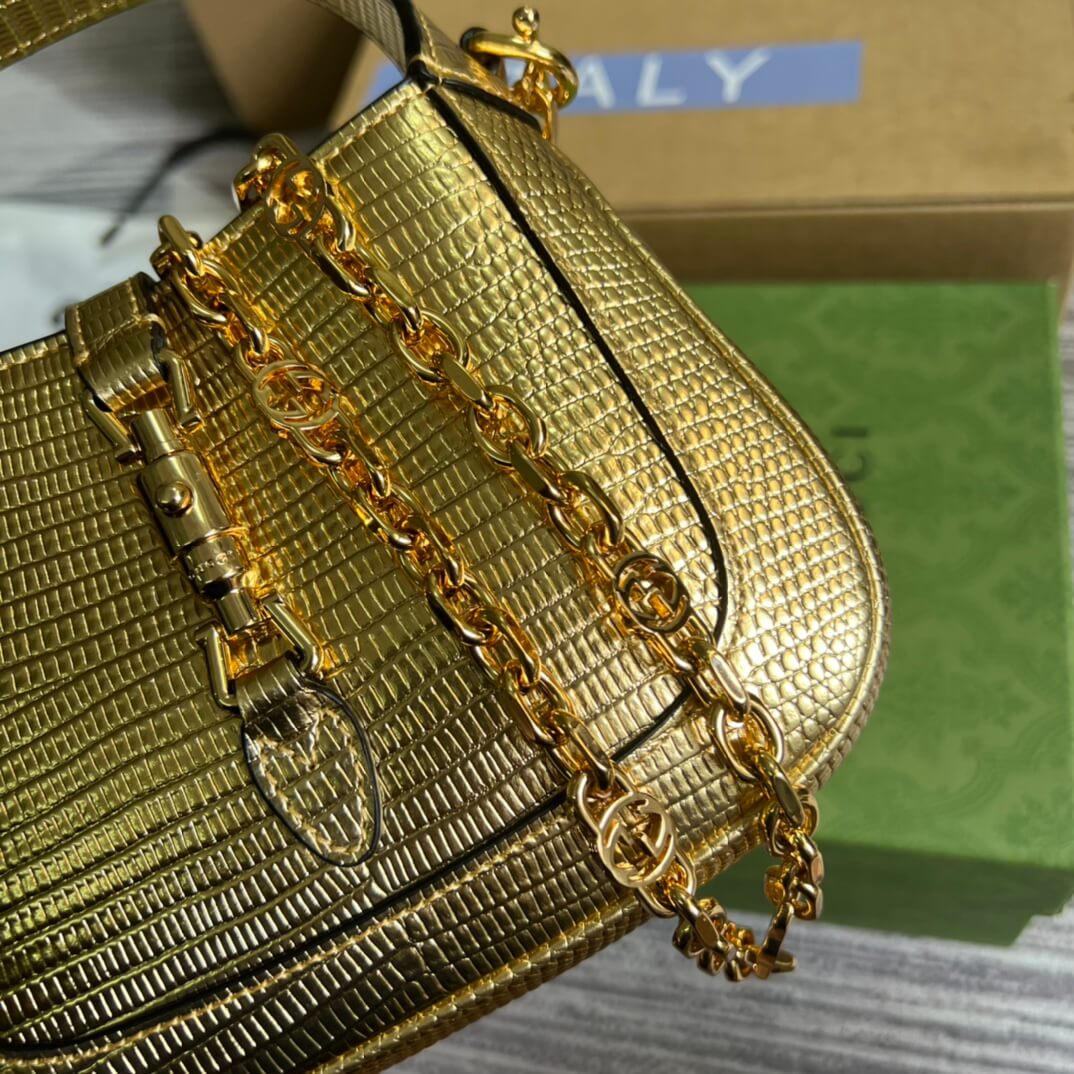 675799 jackiemini leather golden color 19cm handbag shoulder bag cross body bags