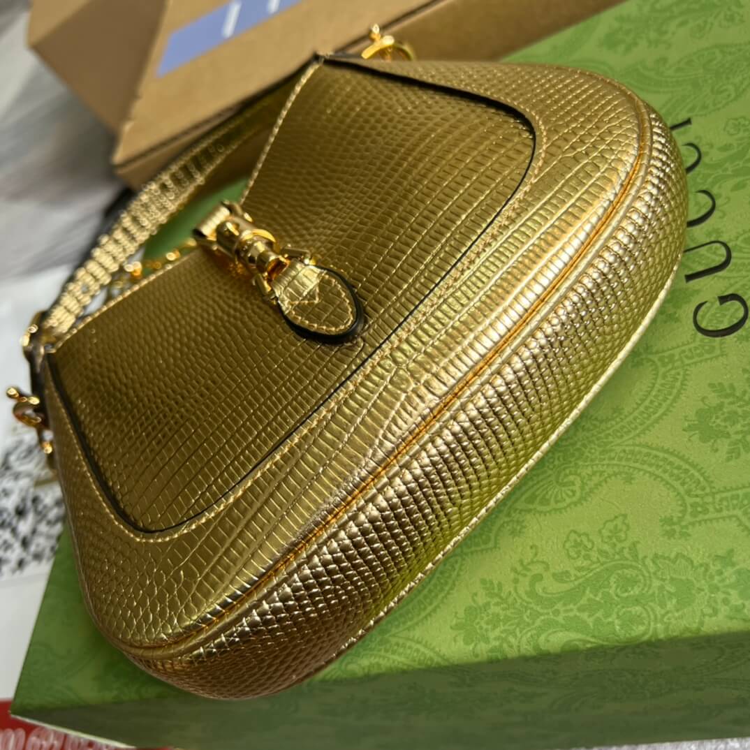 675799 jackiemini leather golden color 19cm handbag shoulder bag cross body bags