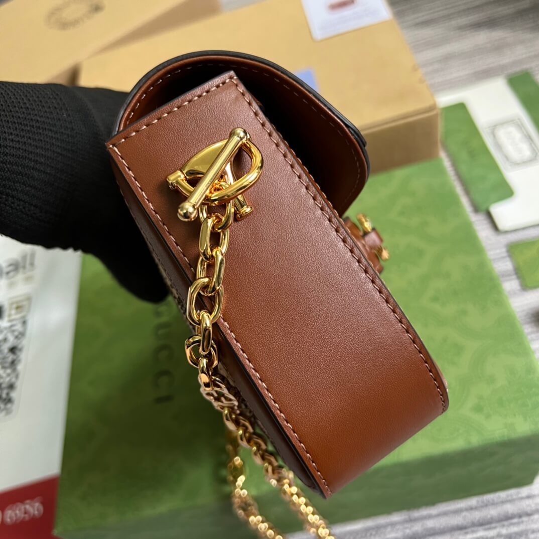 675801 denim dionysus saddle bag 20 5cm brown
