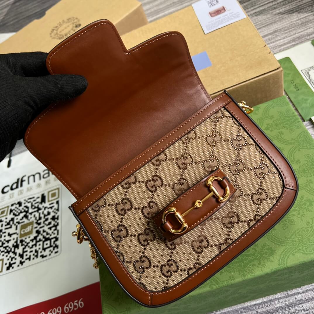 675801 denim dionysus saddle bag 20 5cm brown