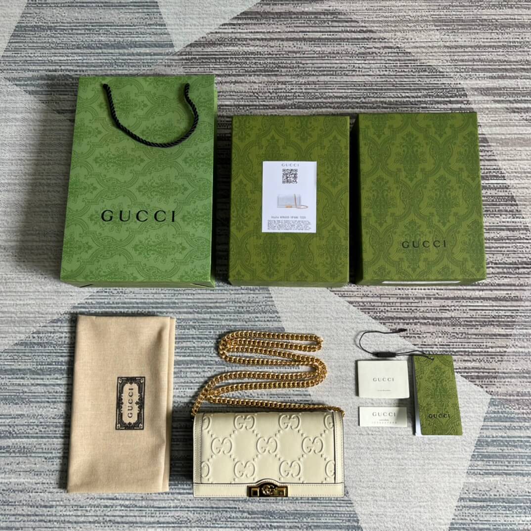 gucci gg 676155 gg wallet with chain