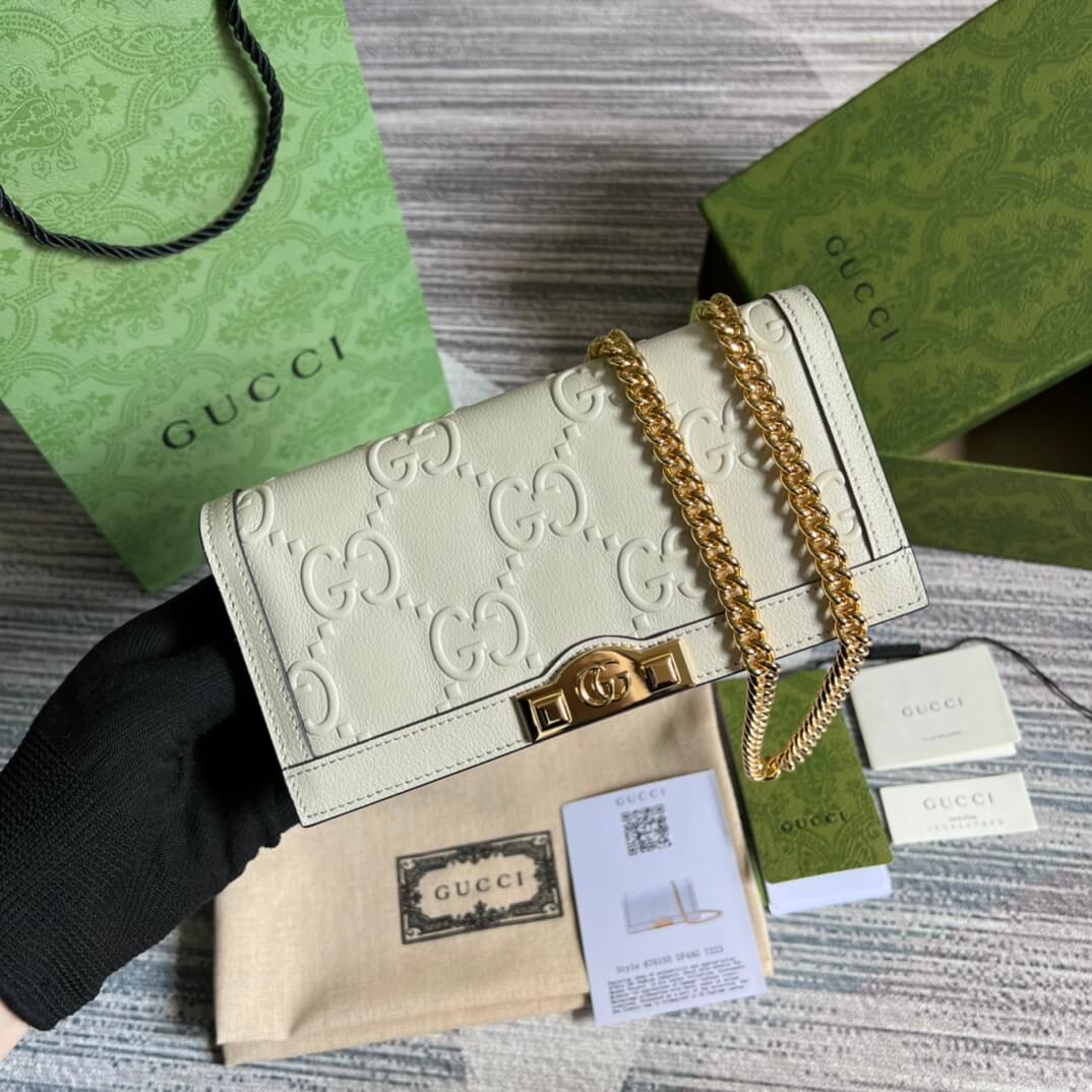 gucci gg 676155 gg wallet with chain