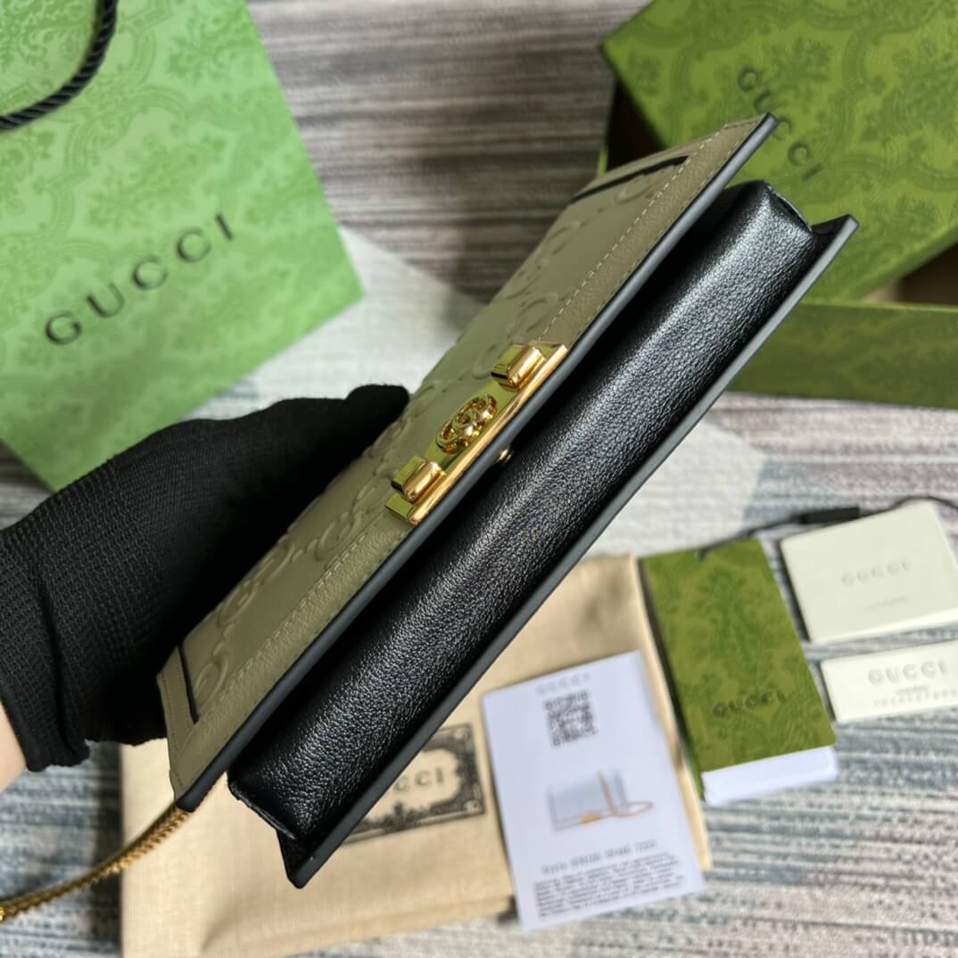 gucci gg 676155 gg wallet with chain