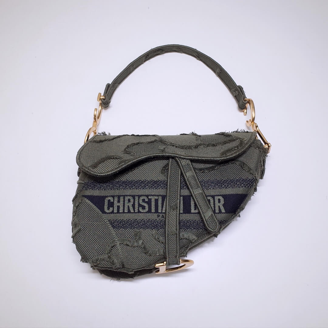6815 saddle bag 25 5cm embroidery denim grey 1