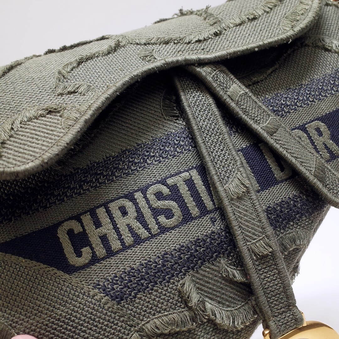 6815 saddle bag 25 5cm embroidery denim grey 1