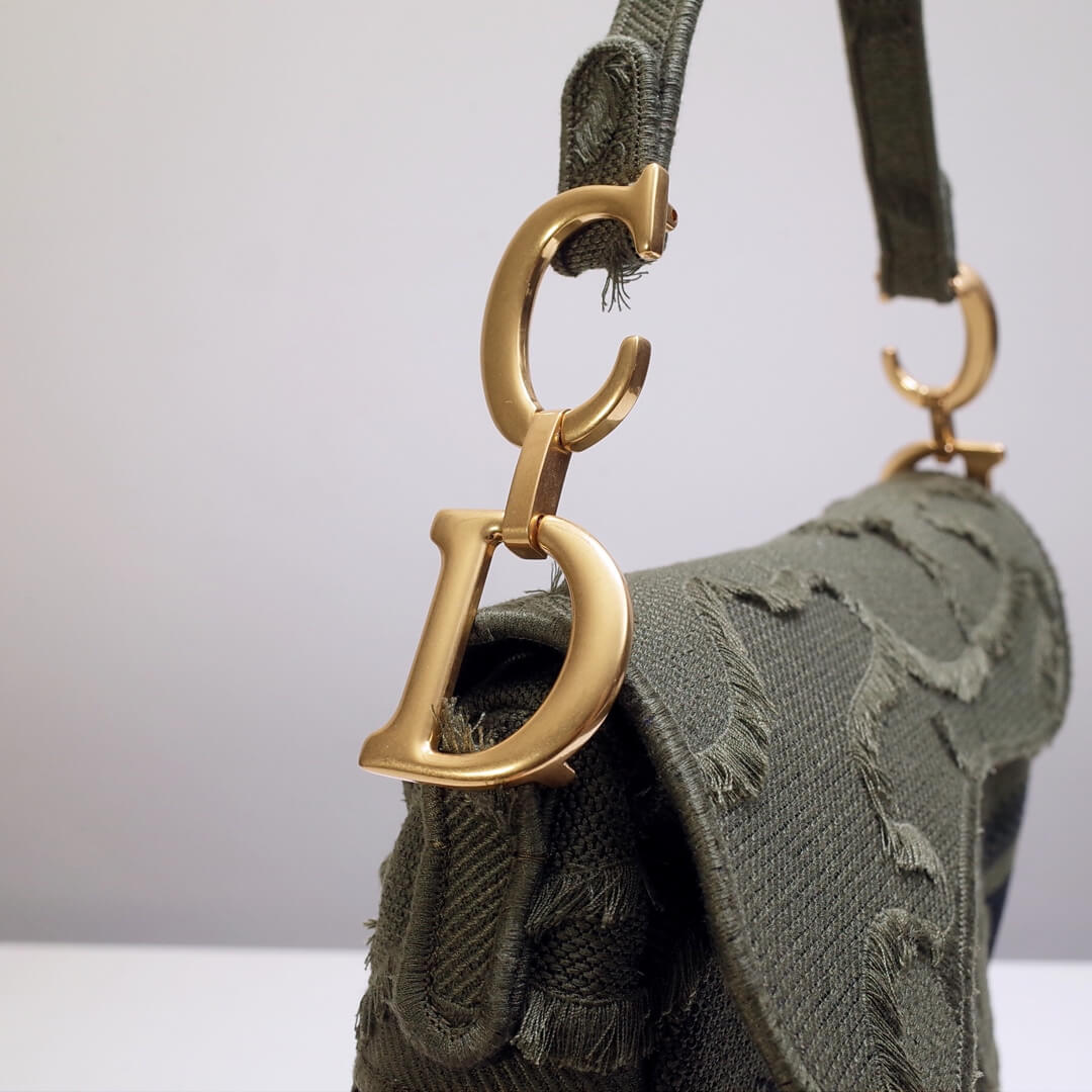 6815 saddle bag 25 5cm embroidery denim grey 1