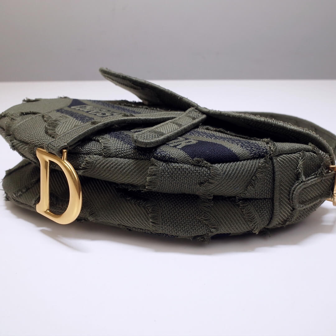 6815 saddle bag 25 5cm embroidery denim grey 1