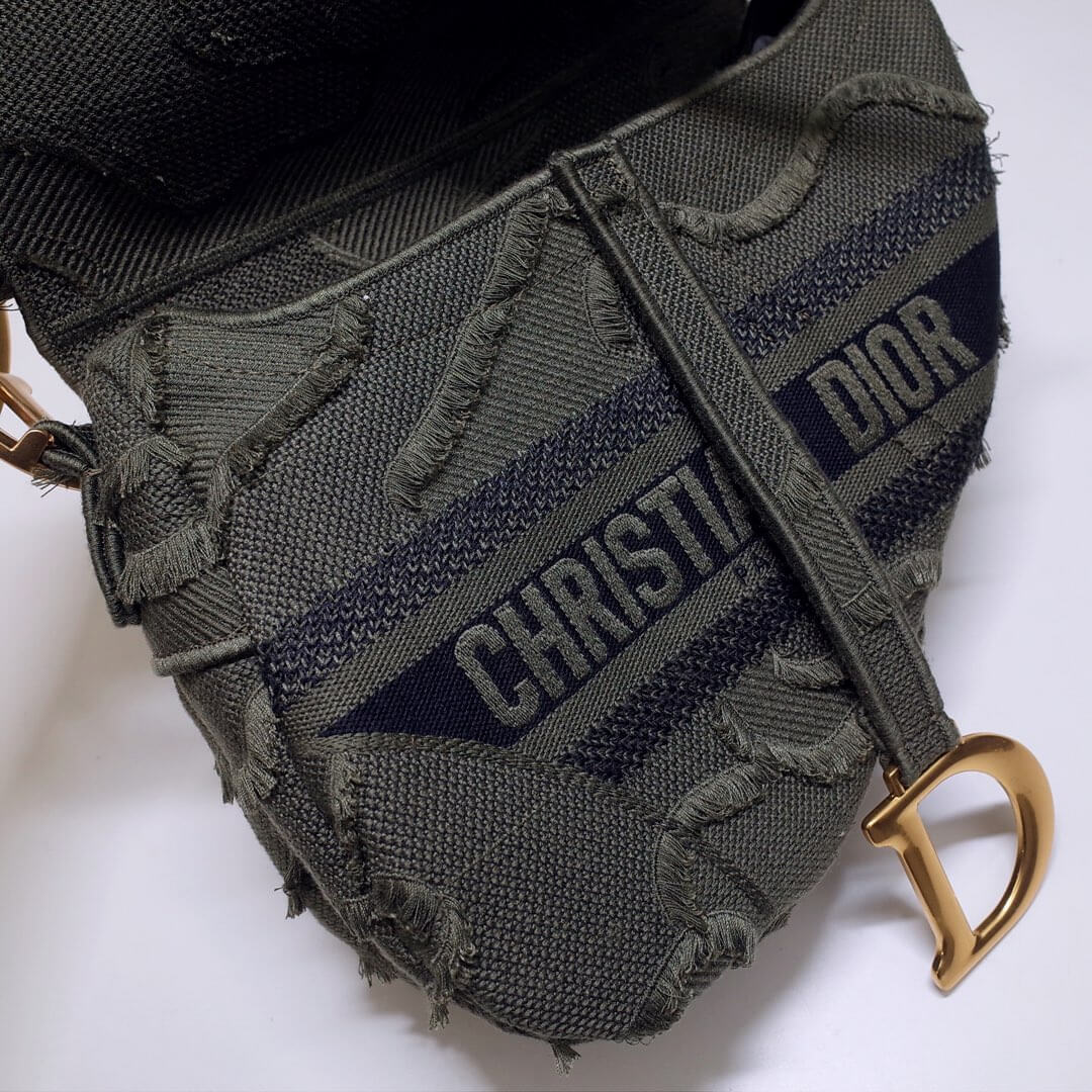 6815 saddle bag 25 5cm embroidery denim grey 1