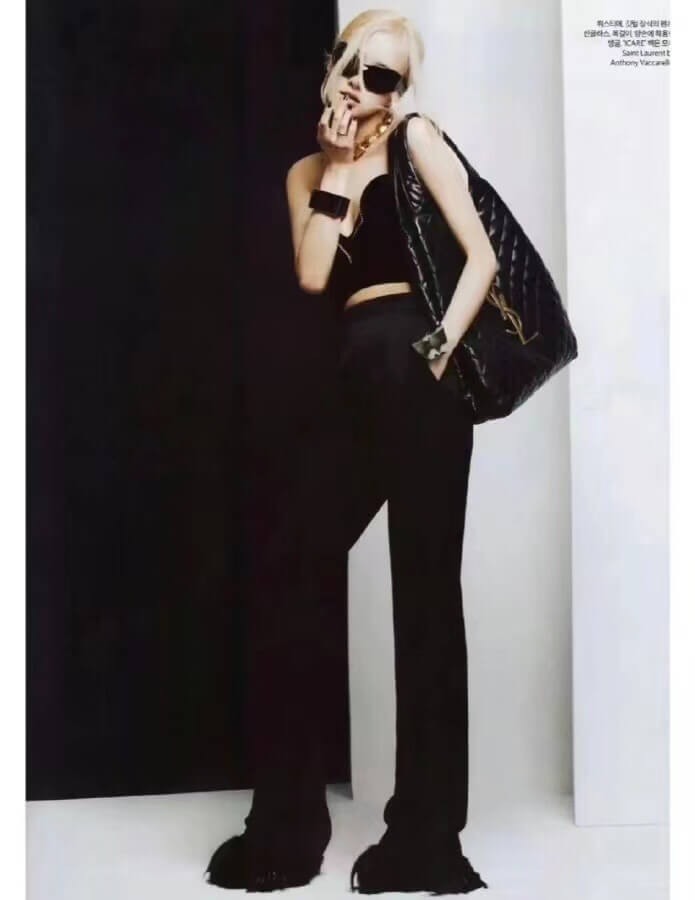 698651 subaxillary bag handbag black leather