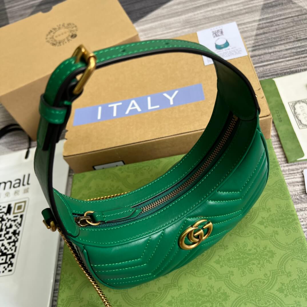 699514 gg mini handbag 21cm green shoulder bag cross body bags