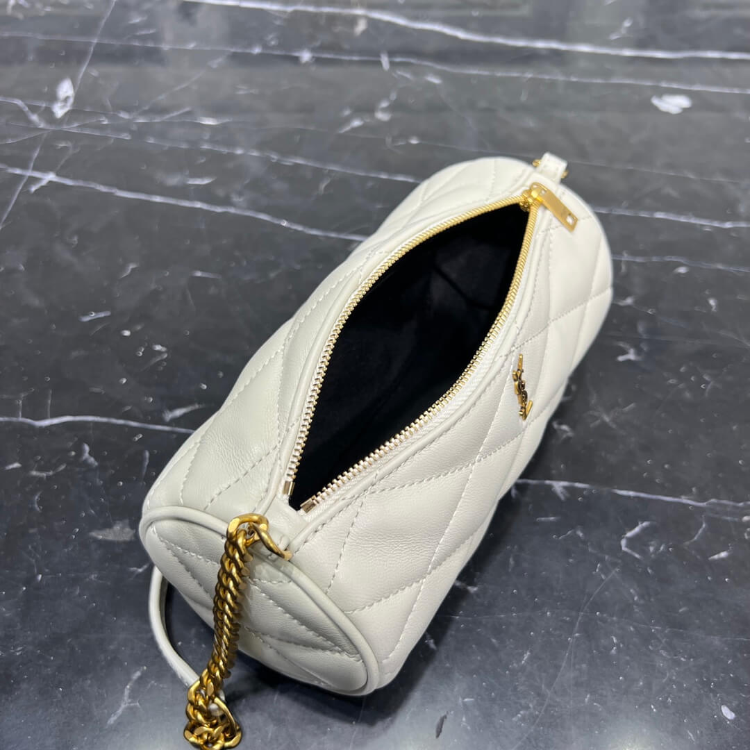 cross body bags shoulder bag white leather gold chain y 699703