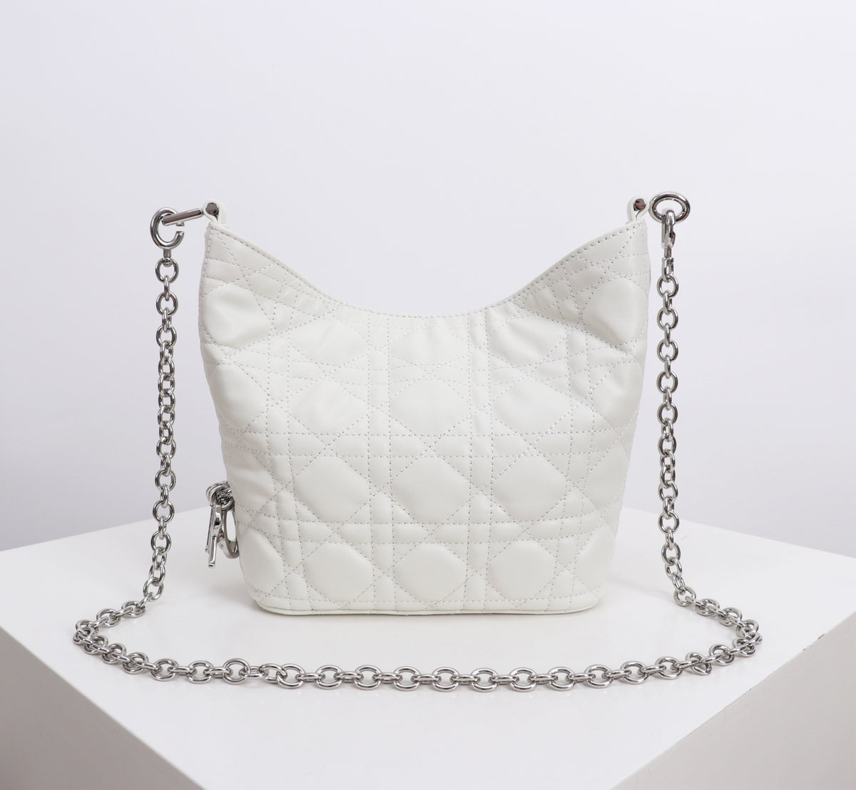 Dior Jonathan Anderson Mini White Silver Hardware 1538S