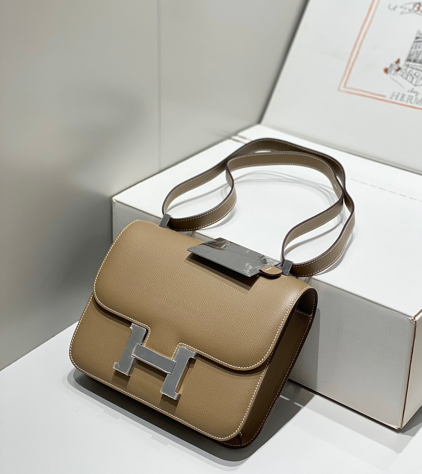 Hermès Constance 23 Elephant Grey Silver Hardware 26050923