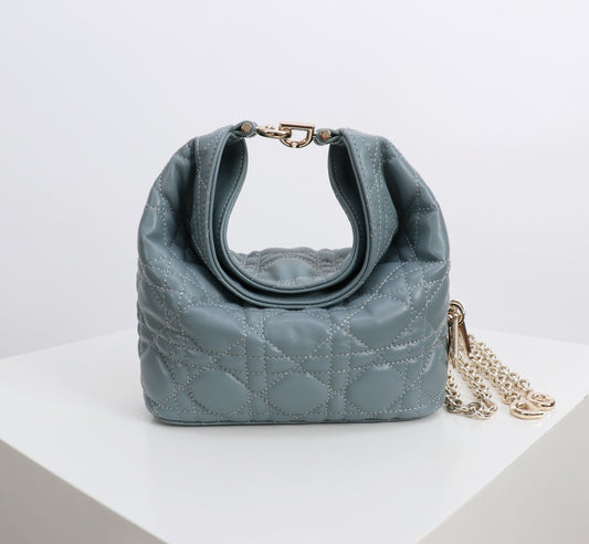 Dior Jonathan Anderson Mini Ice Blue Gold Hardware 1538S