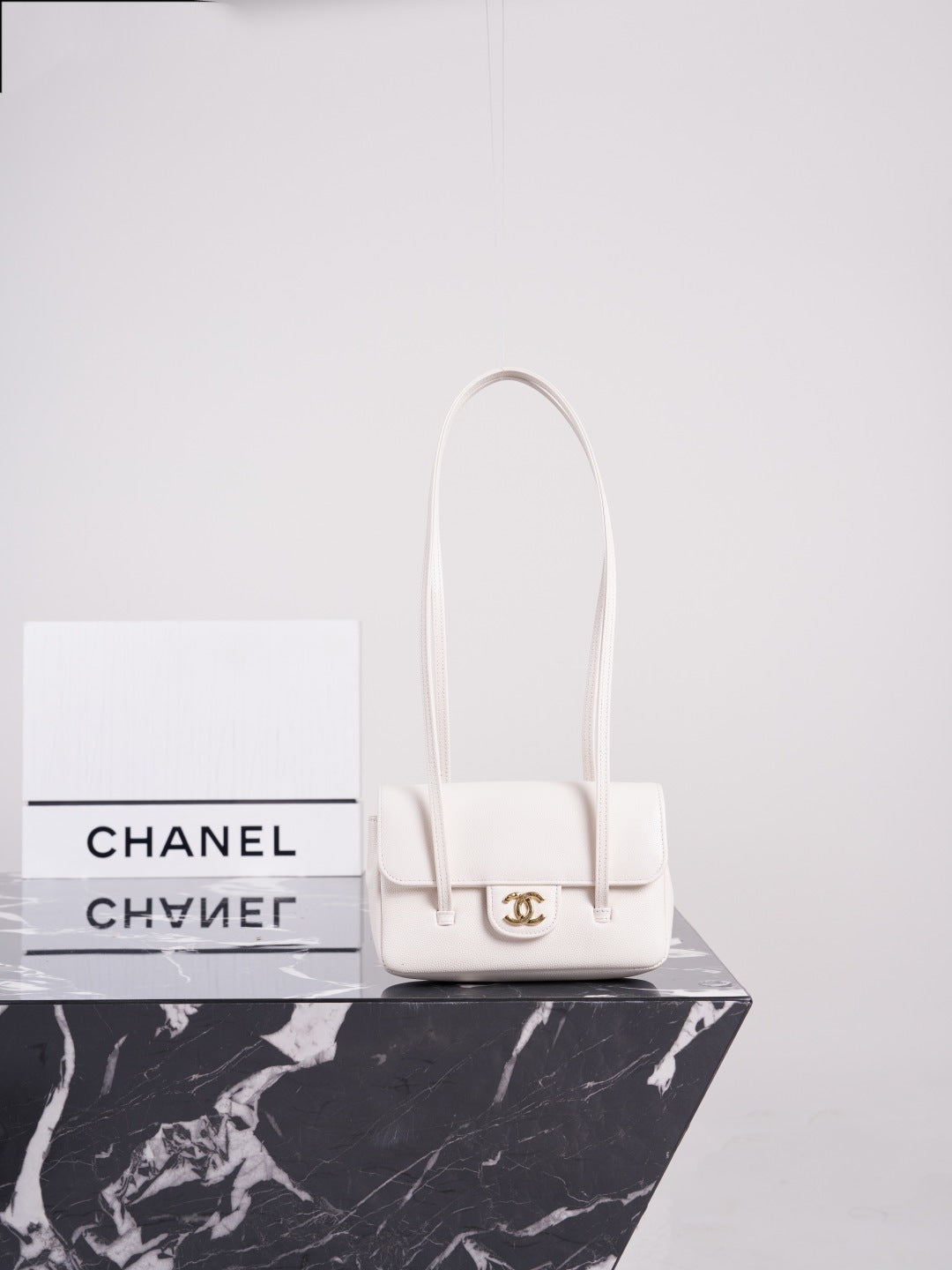 Chanel 26P Mini Preppy Coco Bag White AP5068 - View 8