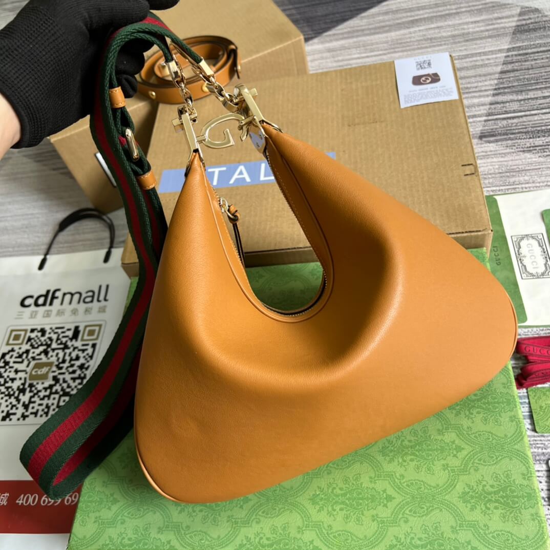 702823 attache gm dark orange 35cm shoulder bag cross body bags