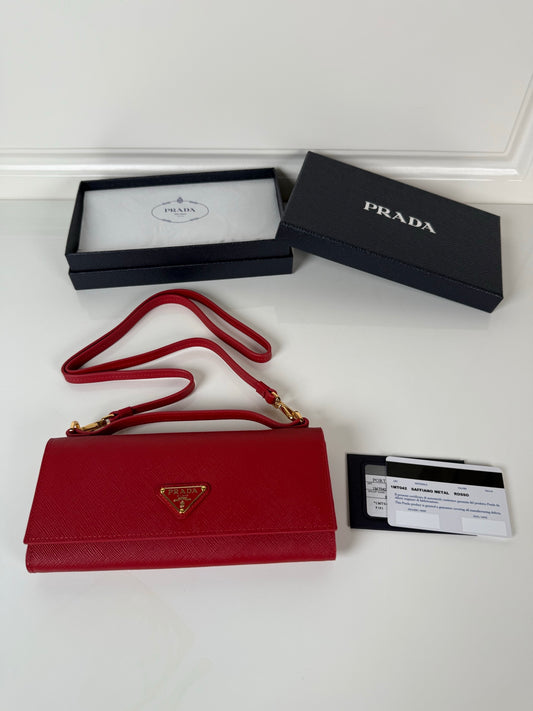 Prada 1MT042 Wallet Red - View 1