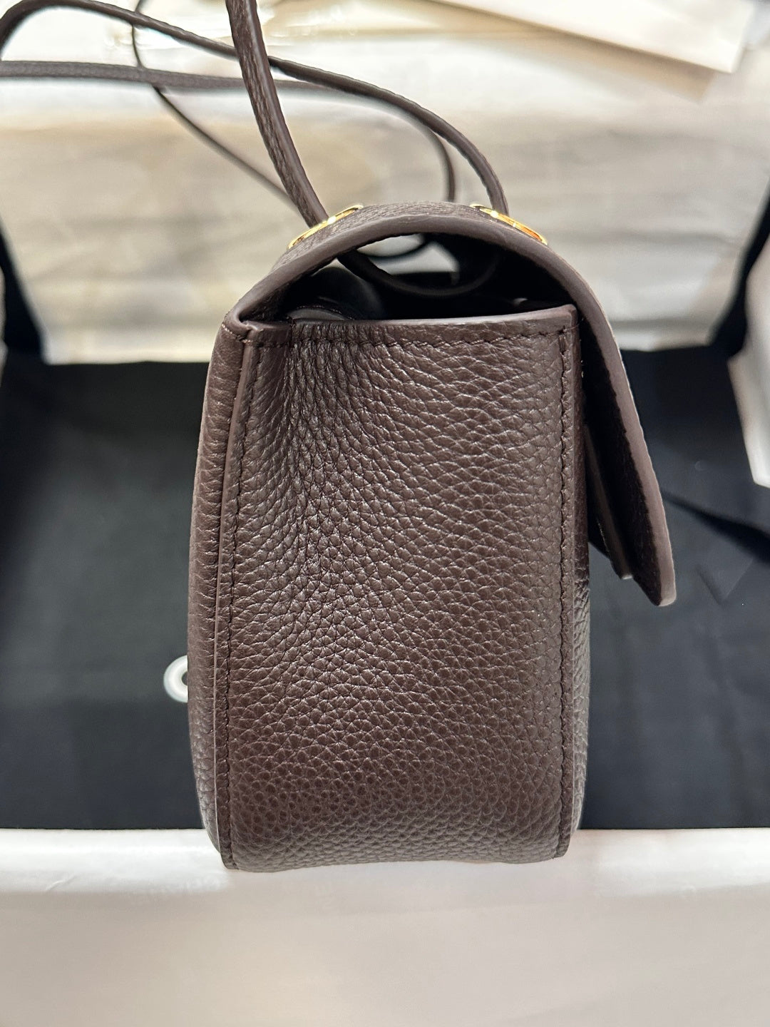 Chanel Maxi Flap Bag Coffee Gold Hardware AS6573