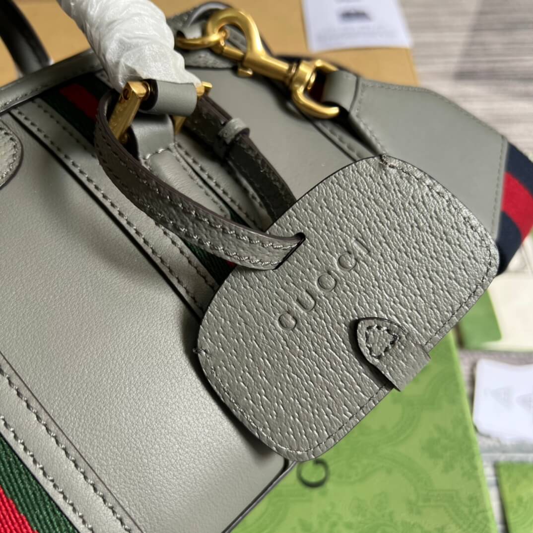 715771 exquisite mini grey 22cm cowhide real leather