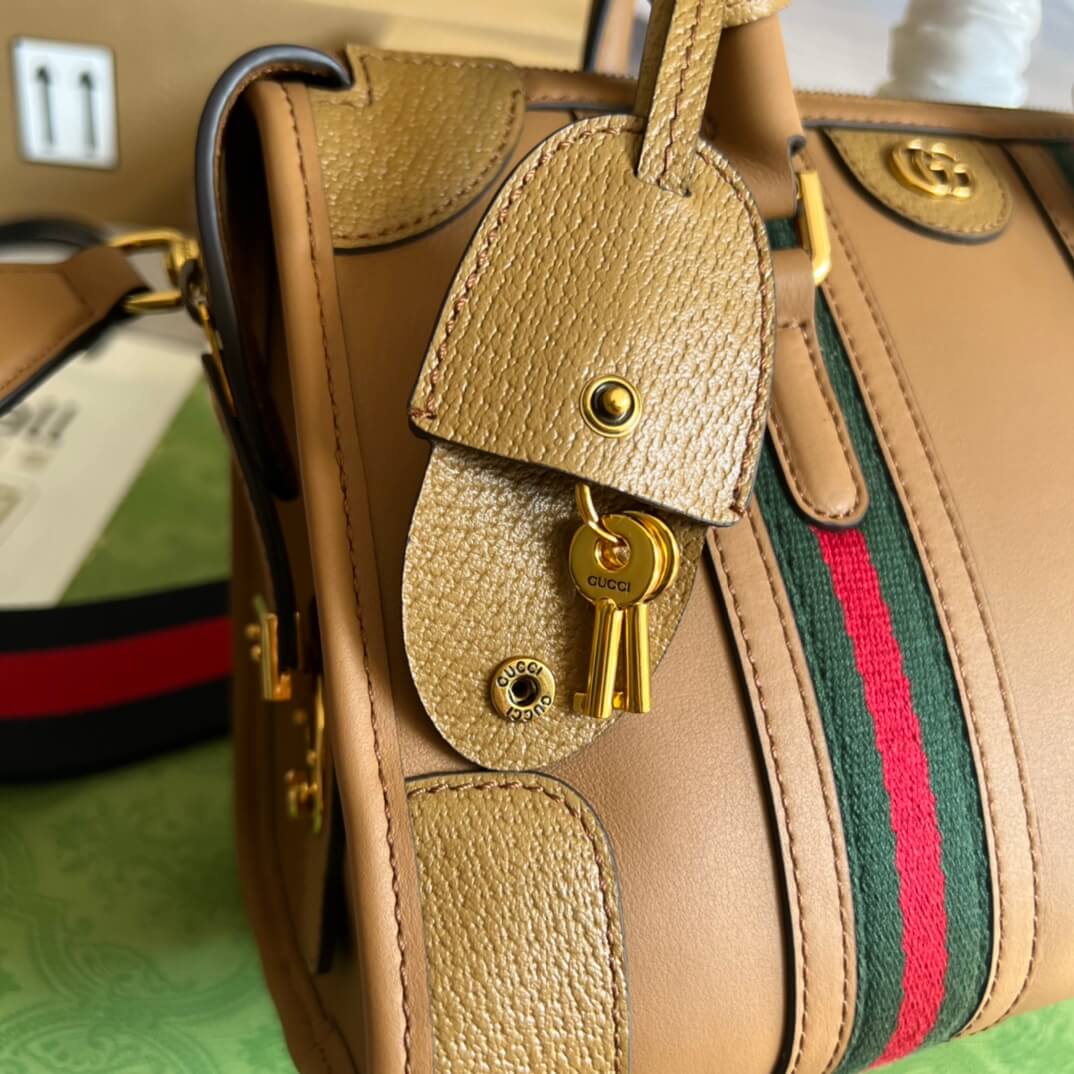 715772 exquisite gucci pm brown 27cm 1