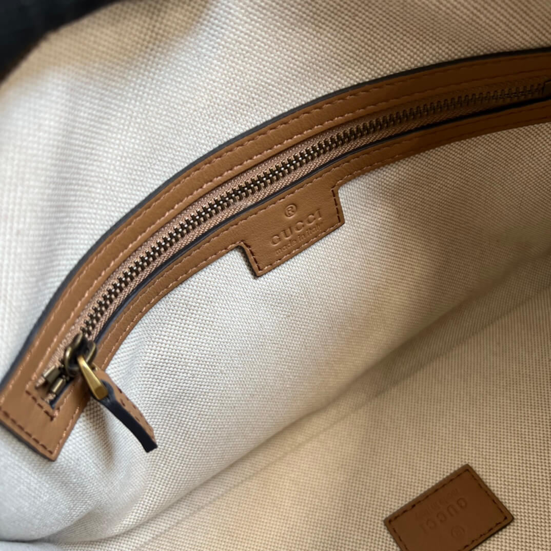 715772 exquisite gucci pm brown 27cm 1