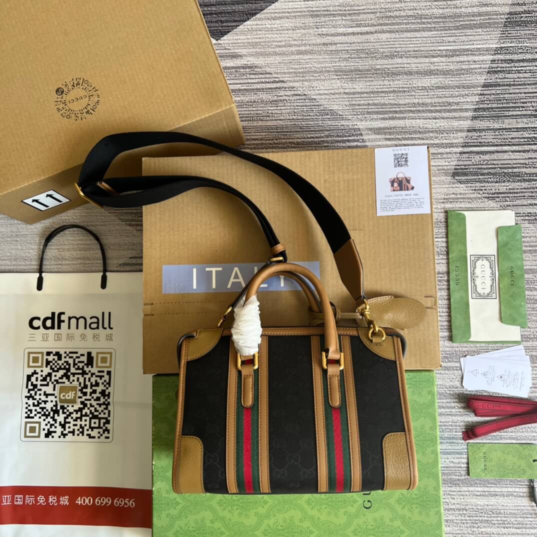 715772 exquisite gucci pm brown 27cm