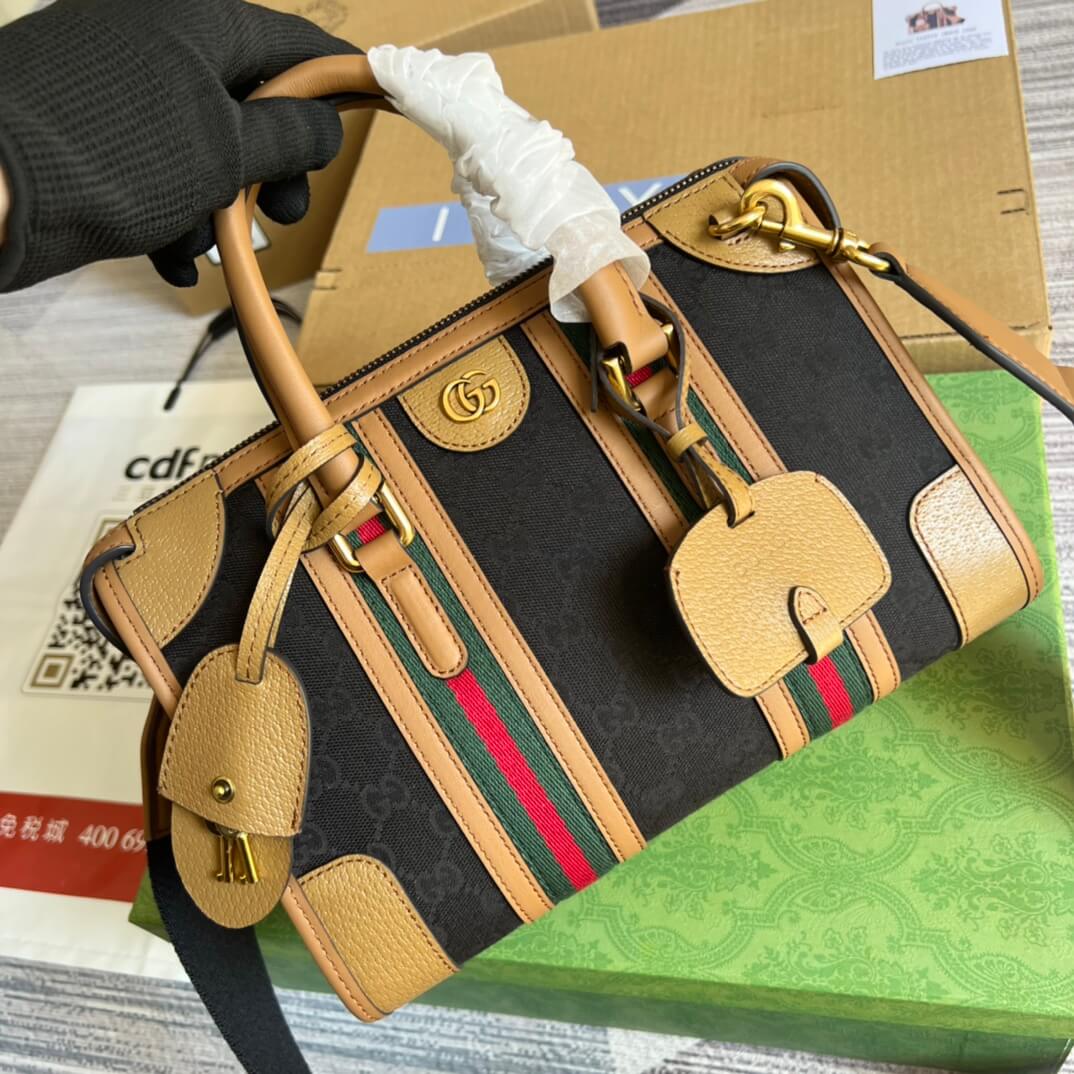 715772 exquisite gucci pm brown 27cm