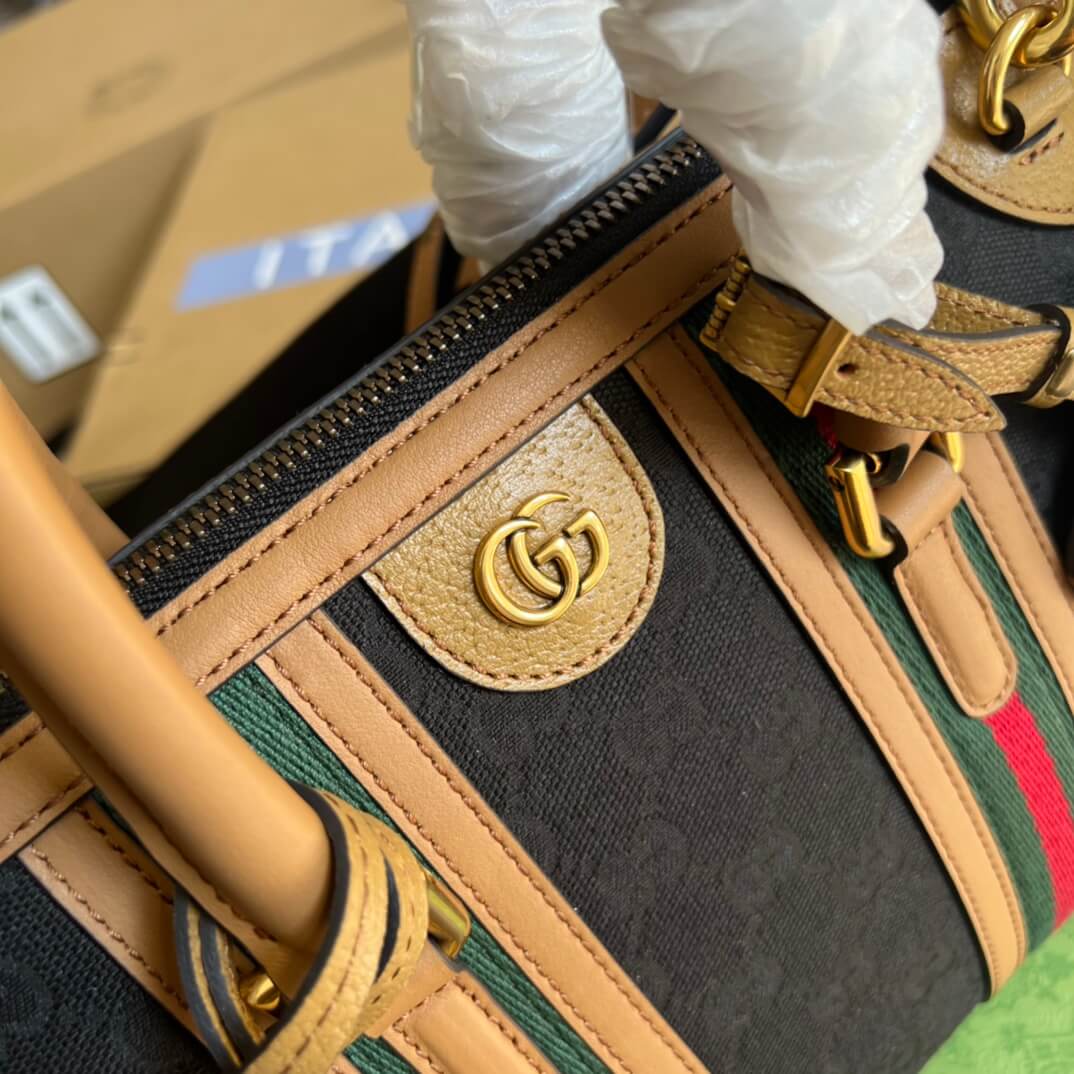 715772 exquisite gucci pm brown 27cm