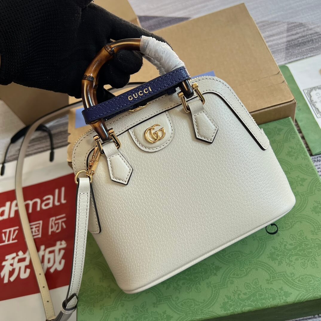 715775 dionysus gg mini tote bag totes 20cm white cowhide real leather