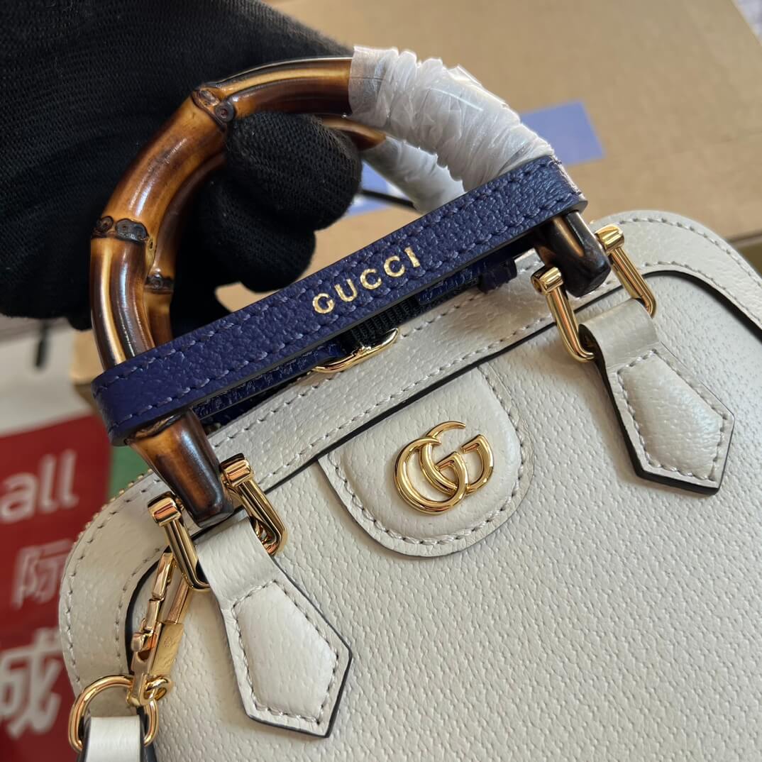715775 dionysus gg mini tote bag totes 20cm white cowhide real leather