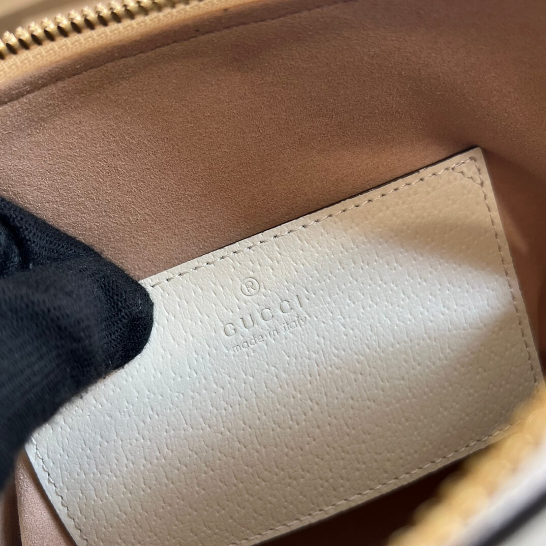 715775 dionysus gg mini tote bag totes 20cm white cowhide real leather