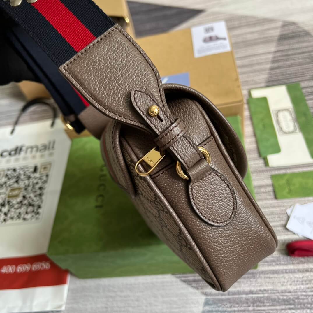 722117 ophidia 23cm brown pvc free shipping chain bag cross body bags supreme