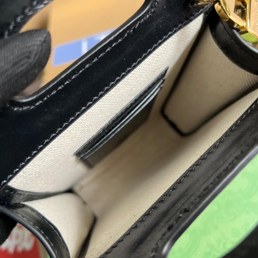 723776 um8hg 1046 gg matelasse 14cm black shoulder bag cross body bags handbag