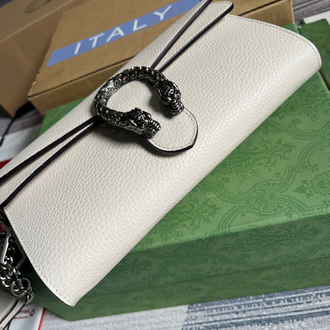 731782 dionysus gg 25cm white cowhide real leather