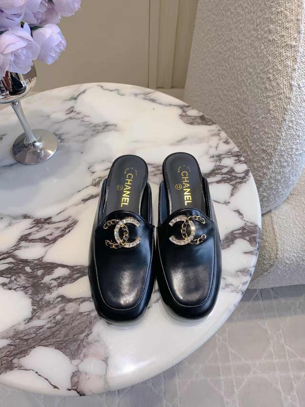 CHA black slippers PD250421 Shoes