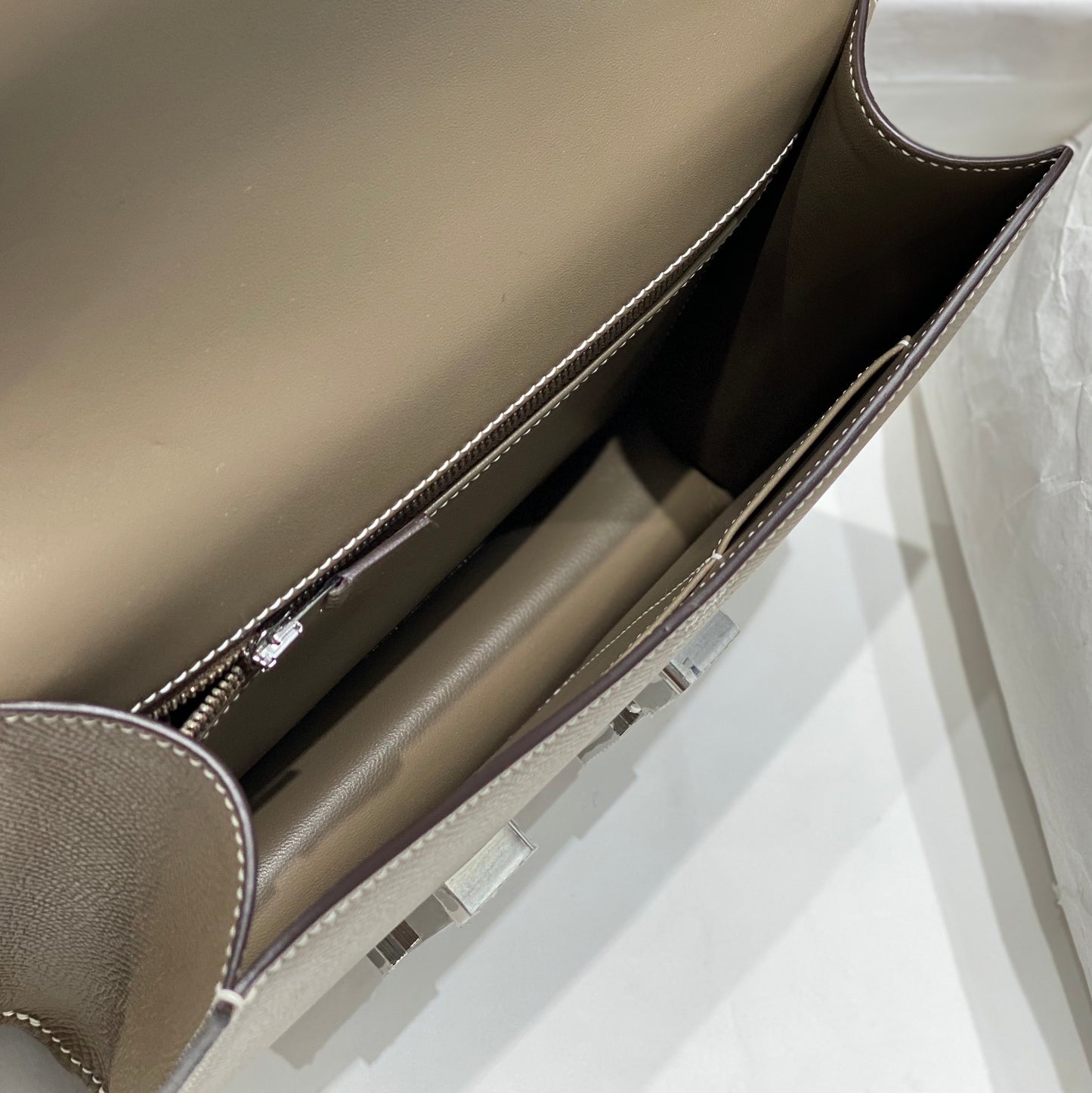 Hermès Constance 23 Elephant Grey Silver Hardware 26050923