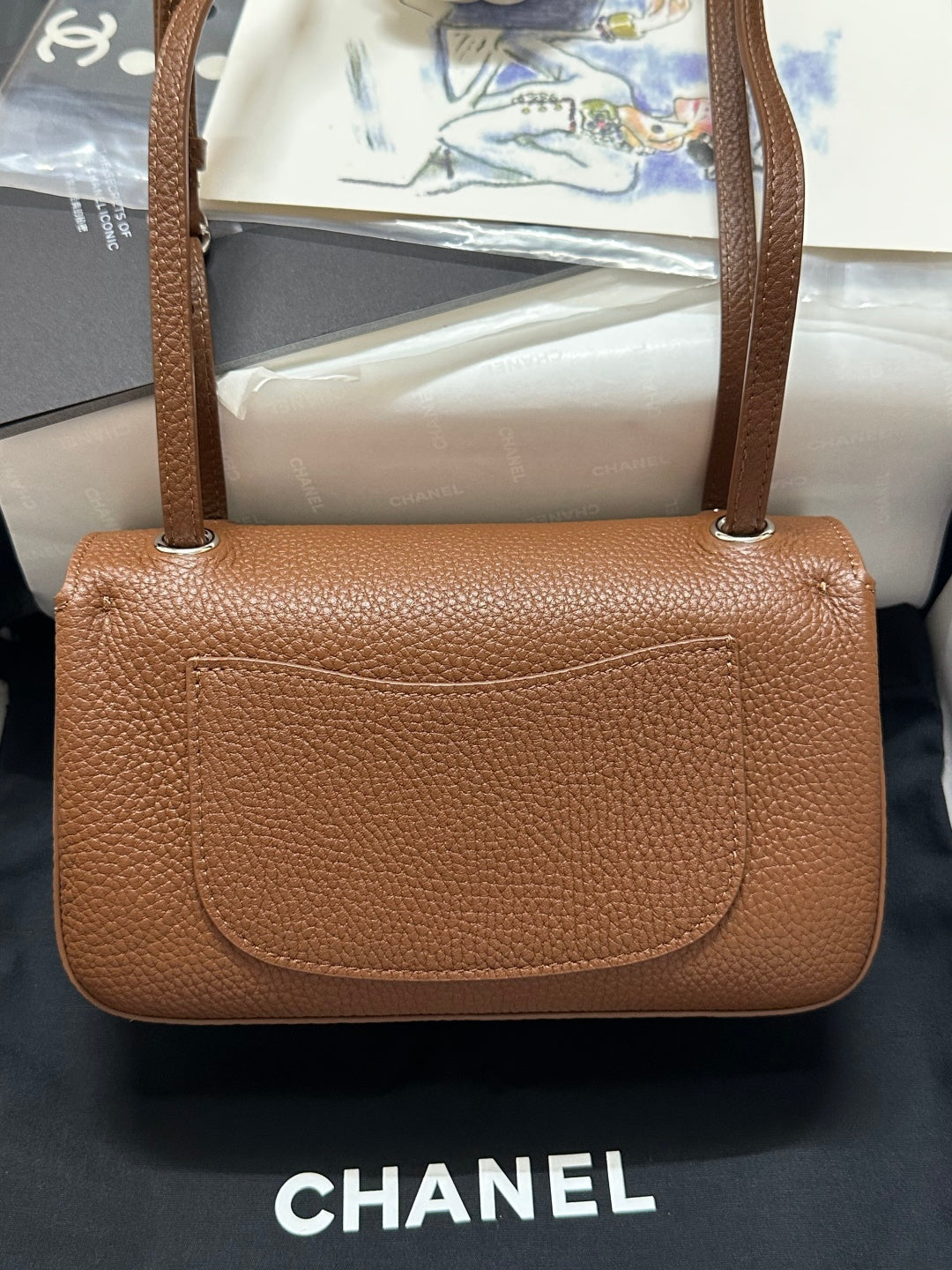 Chanel Maxi Flap Bag Caramel Gold Hardware AS6573