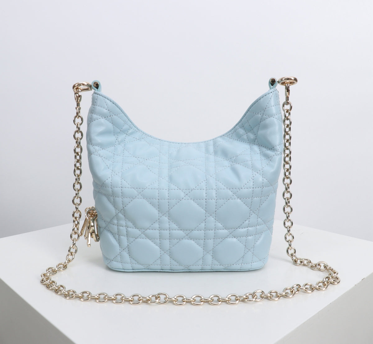 Dior Jonathan Anderson Mini Light Blue Silver Hardware 1538S