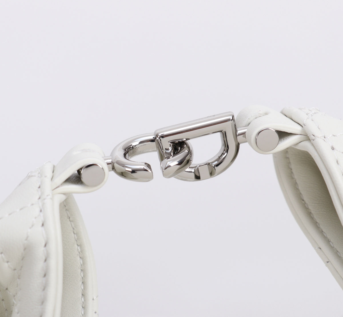 Dior Jonathan Anderson Mini White Silver Hardware 1538S