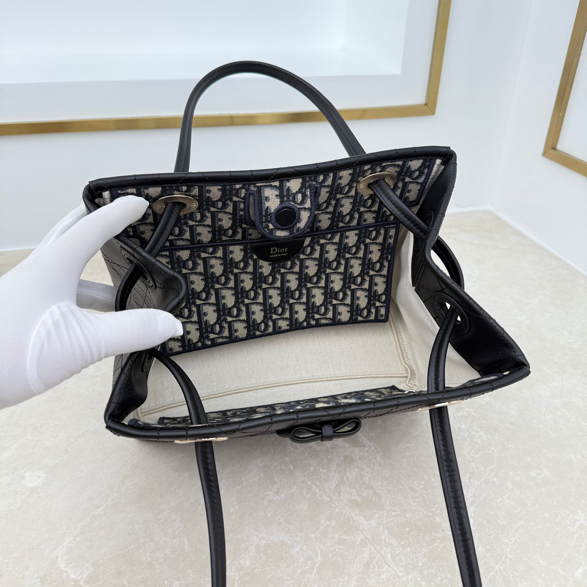 Dior Small Promenade Shopping Bag Black M1410