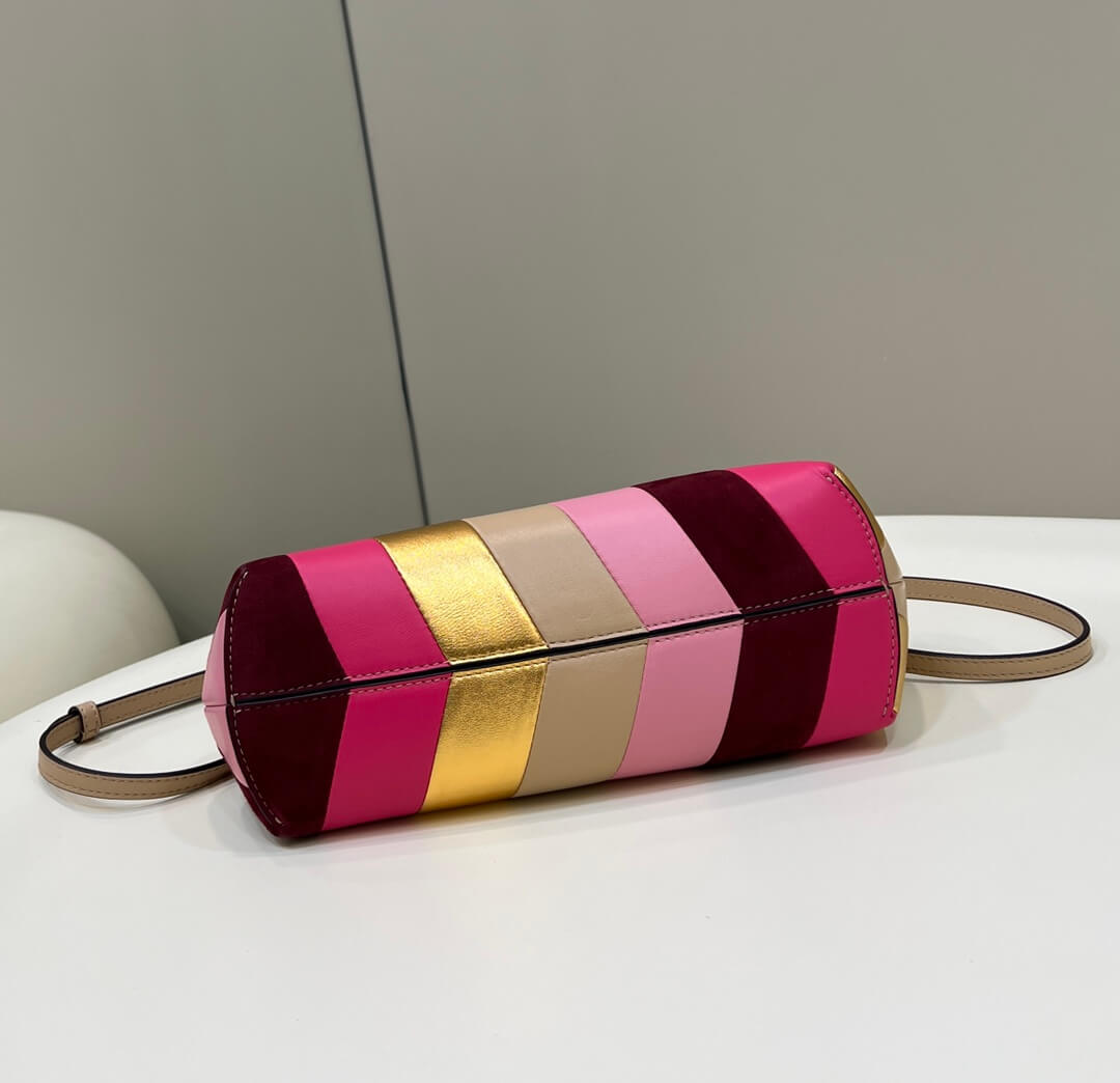 80035m ff first bag small leather bag with multicolor inlay