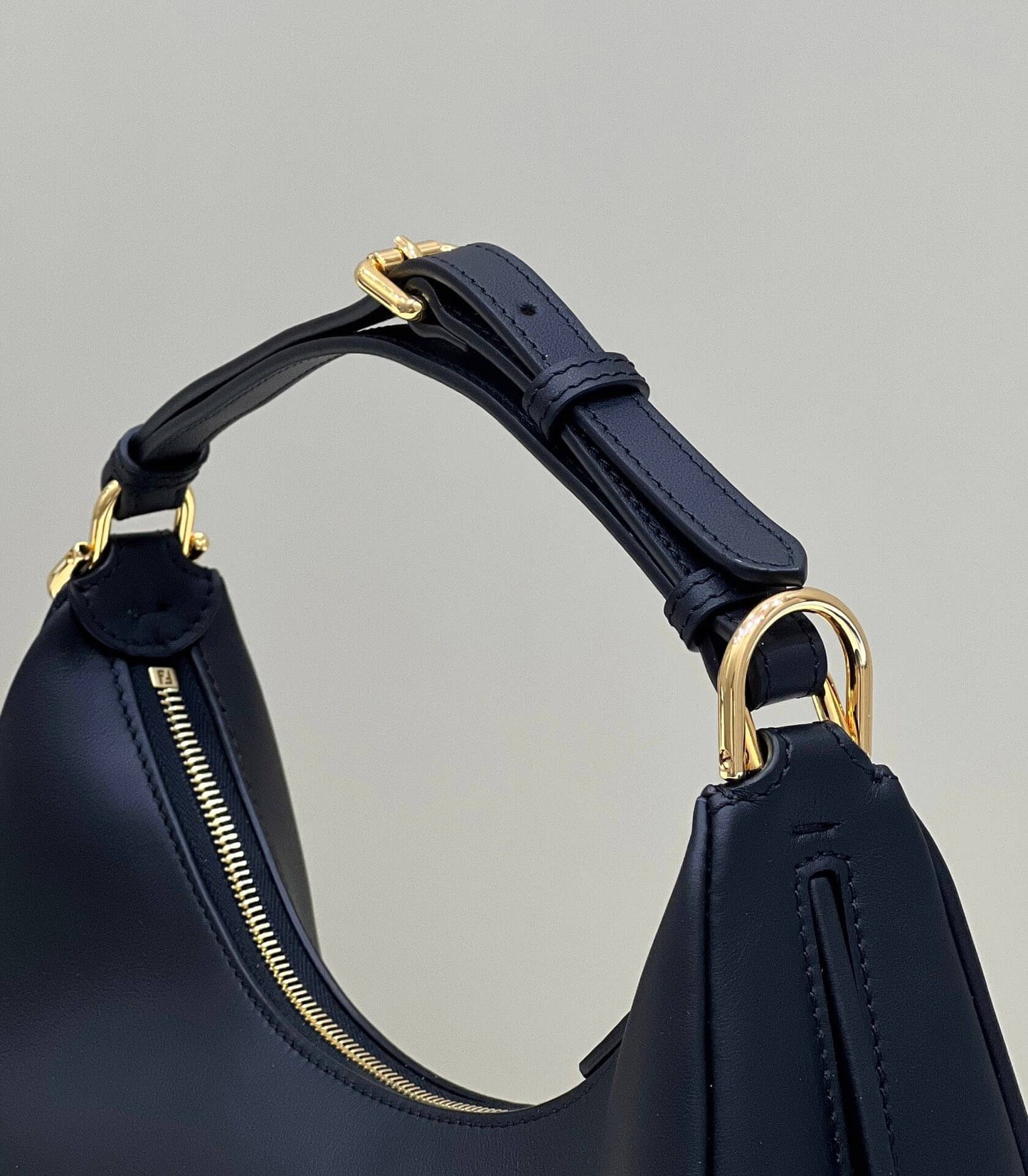 80056 fd ndigraphy small black leather bag