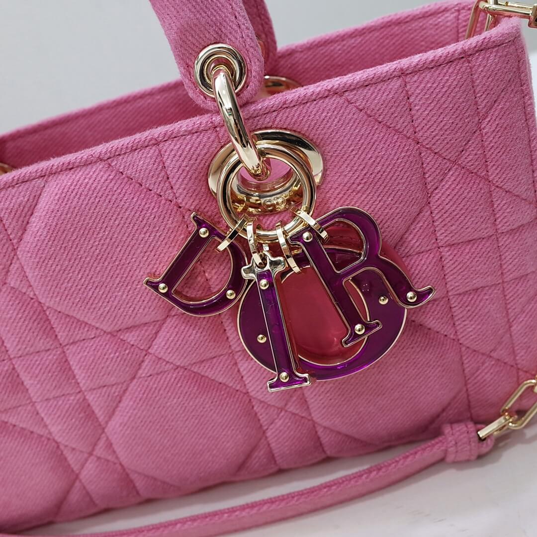 8015 lady d joy handbag pink shoulder bag cross body bags 26cm