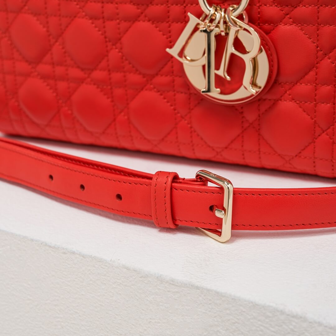 8015 lady d joy handbag red shoulder bag cross body bags 26cm