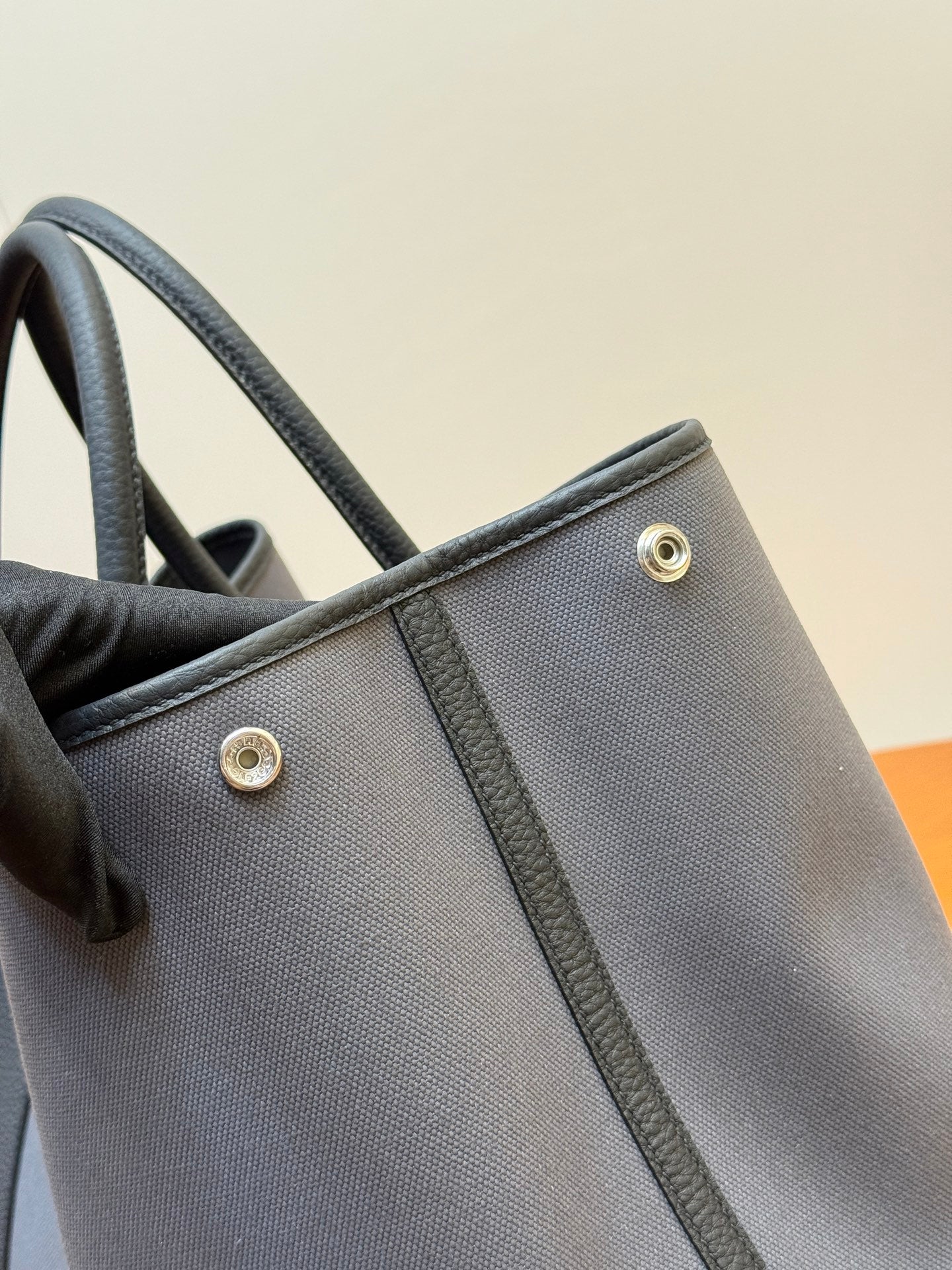 Hermes Garden Party 45cm Canvas Grey - View 3